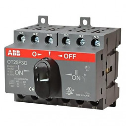 Реверсивный рубильник ABB 3-полюсный OT25F3С 25А
