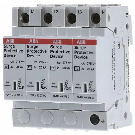 Ограничитель перенапряжения УЗИП ABB OVR T2 3N 40-275 P QS