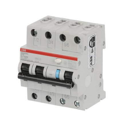 Дифавтомат ABB DS203NC C10 AC30, хар-ка C 10A 30mA тип АС (2CSR256040R1104) Дифавтомат ABB DS203NC C10 AC30, хар-ка C 10A 30mA тип АС (2CSR256040R1104)