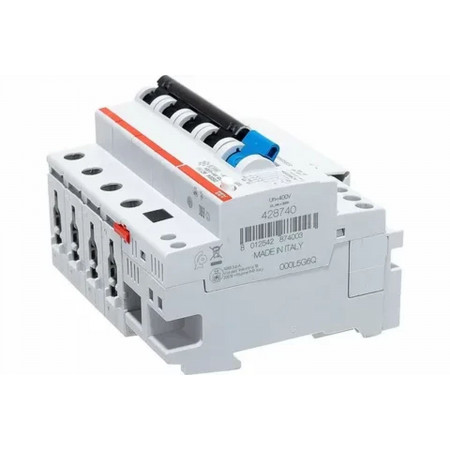 Дифавтомат ABB DS204 C10 AC30, хар-ка C 10A 30mA тип АС (2CSR254001R1104)