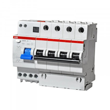 Дифавтомат ABB DS204 C10 AC30, хар-ка C 10A 30mA тип АС (2CSR254001R1104)