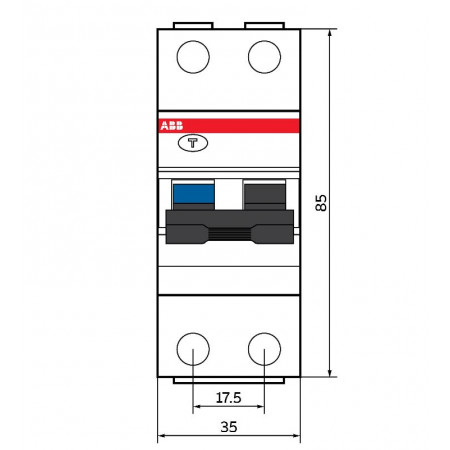 Дифавтомат ABB DSH201 C16 AC30, хар-ка C 16A 30mA тип AC (2CSR255070R1164) Дифавтомат ABB DSH201 C16 AC30, хар-ка C 16A 30mA тип AC (2CSR255070R1164)