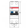Дифавтомат ABB DSH201 C16 AC30, хар-ка C 16A 30mA тип AC (2CSR255070R1164) Дифавтомат ABB DSH201 C16 AC30, хар-ка C 16A 30mA тип AC (2CSR255070R1164)