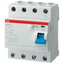 УЗО ABB F204 63A 30mA тип A