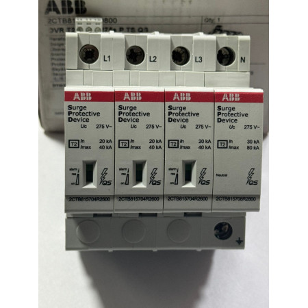 Устройство защиты от импульсных перенапр. (УЗИП) OVR T2 3N 40-275s P TS QS ABB 2CTB815704R0800