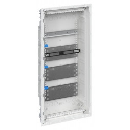 Щит мультимедийный ABB UK630MVB (без розетки) с дверью с вентиляционными отверстиями и DIN-рейкой (3 ряда)
