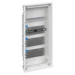Щит мультимедийный ABB UK650MVB (без розетки) с дверью с вентиляционными отверстиями и DIN-рейкой (5 рядов)
